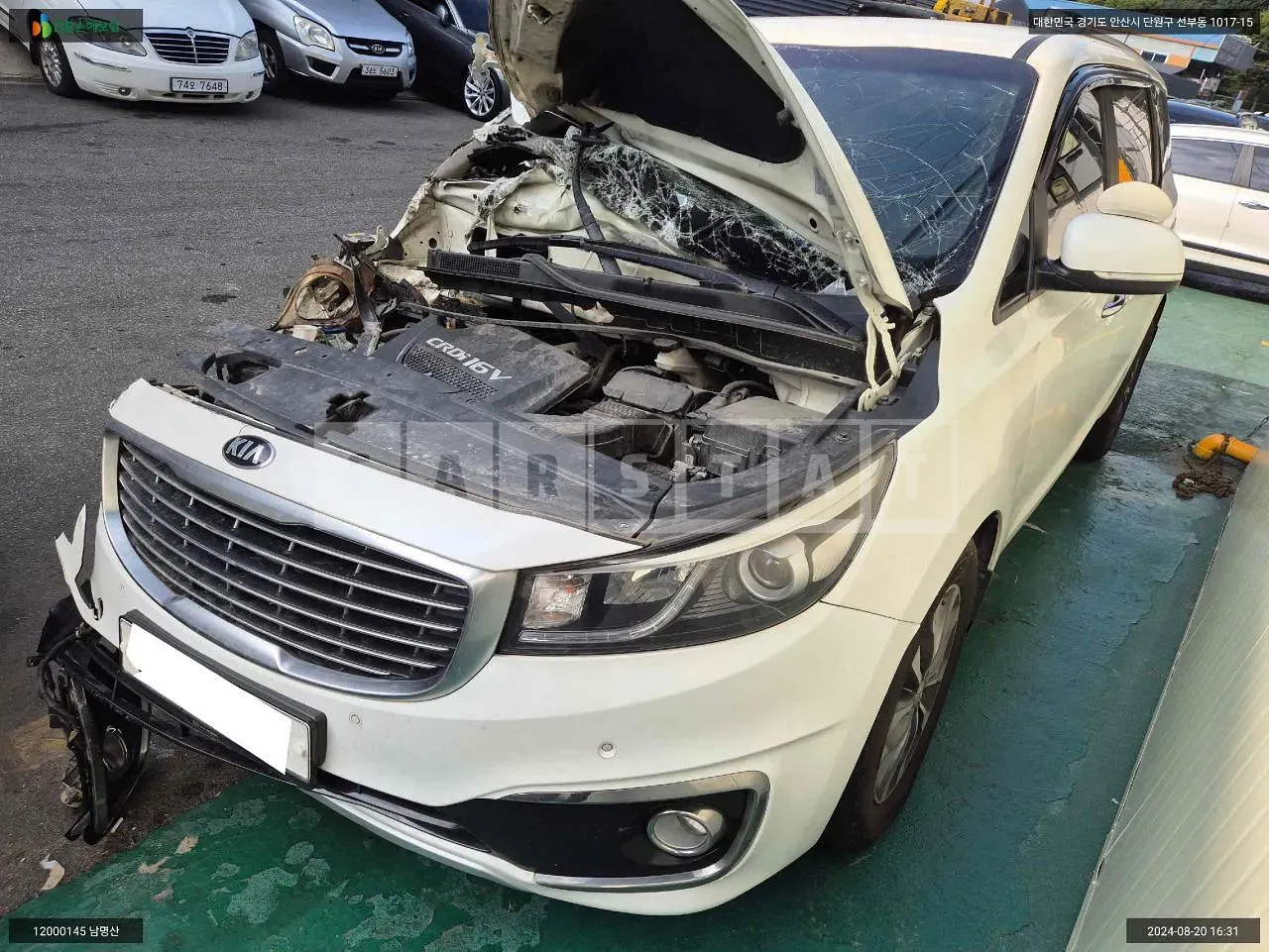 Photo 2 of 13: 2016 Kia Carnival, VIN KNAMB81ABGS189924 — Korean insurance auction