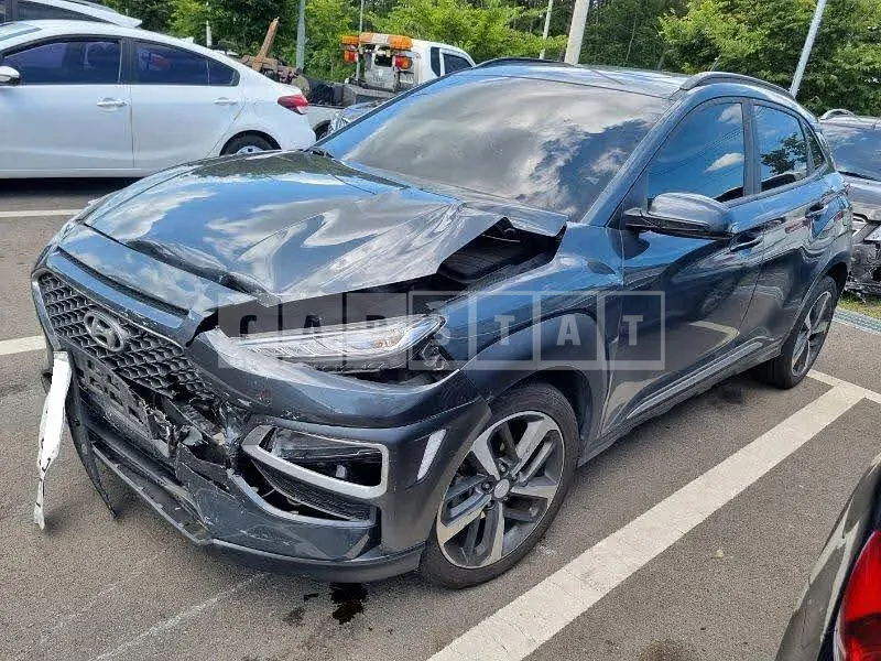 Photo 2 of 21: 2018 Hyundai Kona, VIN KMHK3816GJU216633 — Korean insurance auction