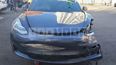 Photo 1 of 38: 2020 Tesla Model 3 Long Range, VIN 5YJ3E1EB9LF649316 — Korean insurance auction