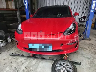 Photo 1 of 12: 2020 Tesla Model 3 Performance, VIN 5YJ3E1EC1LF725121 — Korean insurance auction