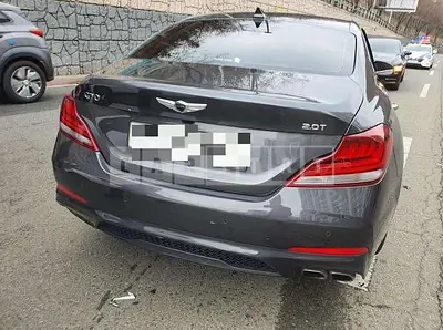 Photo 1 of 16: 2020 Genesis G70, VIN KMTG341ABLU068028 — Korean insurance auction