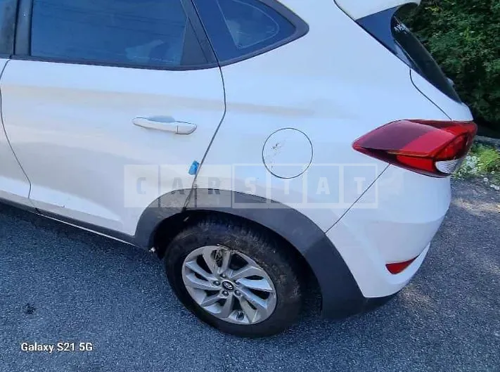 Photo 2 of 16: 2016 Hyundai Tucson, VIN KMHJ3815GHU321354 — Korean insurance auction