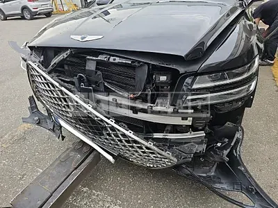 Photo 1 of 12: 2021 Genesis G80, VIN KMTGB41CDNU116052 — Korean insurance auction