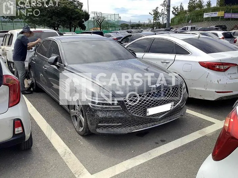 Photo 2 of 3: 2020 Genesis G80, VIN KMTGC41DDMU023662 — Korean insurance auction
