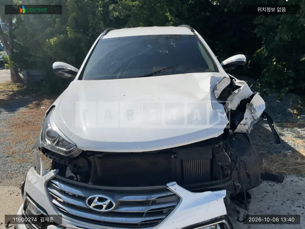 Photo 2 of 13: 2016 Hyundai Santa Fe, VIN KMHSW81UBGU637068 — Korean insurance auction