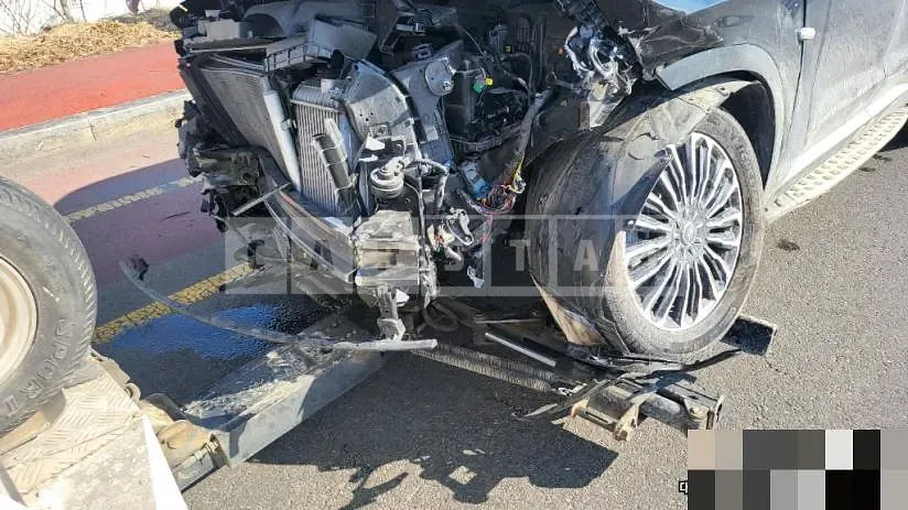 Photo 2 of 17: 2020 Hyundai Palisade 2.2, VIN KMHR381ABLU123894 — Korean insurance auction