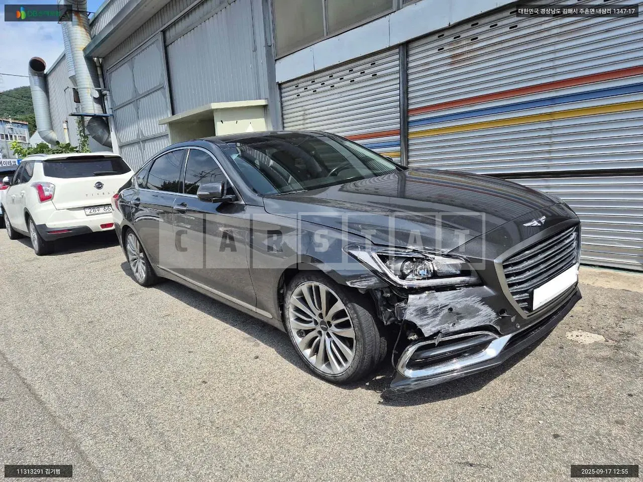 Photo 2 of 15: 2017 Hyundai Genesis G80, VIN KMHGL41DDHU231476 — Korean insurance auction