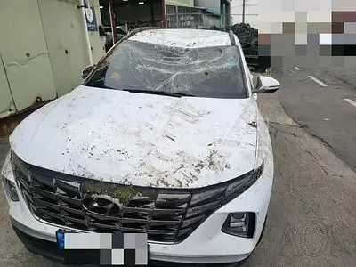 Photo 1 of 34: 2022 Hyundai Tucson 1.6 (Gasoline), VIN KMHJC81BGNU118407 — Korean insurance auction