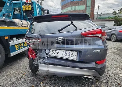 Photo 1 of 50: 2018 Hyundai Tucson, VIN KMHJ2815GJU682393 — Korean insurance auction