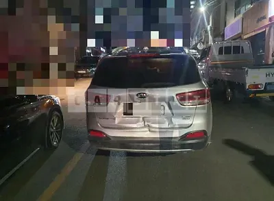 Photo 1 of 14: 2015 Kia Santa Fe 2.2 (4WD), VIN KNAPS81BDFA079968 — Korean insurance auction