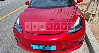 Photo 1 of 20: 2021 Tesla Model 3 Long Range, VIN 5YJ3E1EB6MF947288 — Korean insurance auction