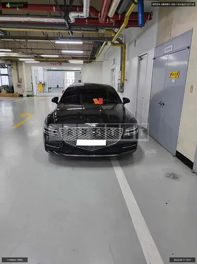 Photo 1 of 18: 2021 Genesis G80, VIN KMTGC41DDMU069390 — Korean insurance auction