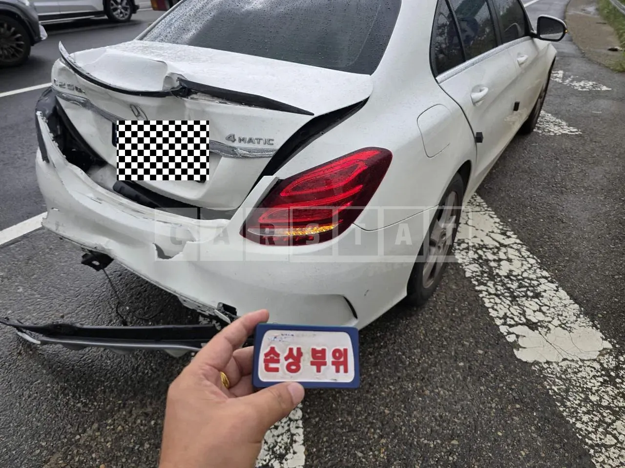 Photo 2 of 6: 2018 Mercedes-Benz C200 d, VIN WDDWF3HB2JR373267 — Korean insurance auction