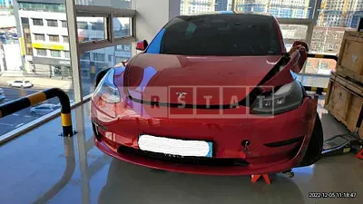 Photo 1 of 45: 2021 Tesla Model 3 Long Range, VIN 5YJ3E1EB3MF892069 — Korean insurance auction