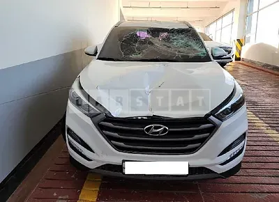Photo 1 of 18: 2016 Hyundai Tucson, VIN KMHJ381ADGU204673 — Korean insurance auction