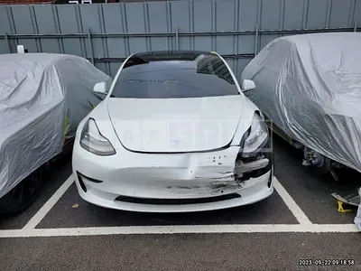 Photo 1 of 22: 2020 Tesla Model 3 Standard Rangeplus RWD, VIN 5YJ3E1EA4LF694400 — Korean insurance auction