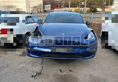 Photo 1 of 27: 2021 Tesla Model Y Standard Range — Korean insurance auction