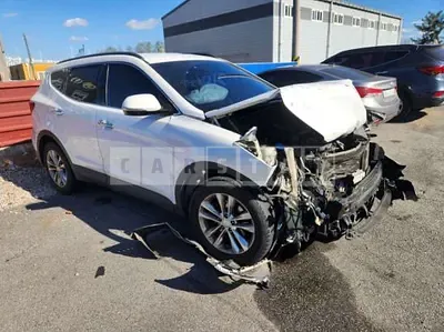 Photo 1 of 10: 2018 Hyundai Santa Fe, VIN KMHSW81UBJU784061 — Korean insurance auction