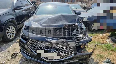 Photo 1 of 12: 2019 Genesis G90 3.8, VIN KMHG241DDKU073372 — Korean insurance auction