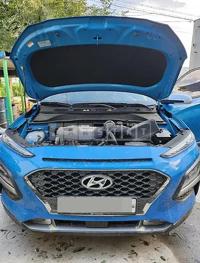 Photo 1 of 7: 2018 Hyundai Kona, VIN KMHK7815GJU242636 — Korean insurance auction
