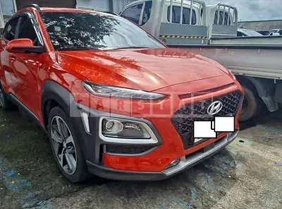 Photo 1 of 46: 2018 Hyundai Kona, VIN KMHK5816GJU000744 — Korean insurance auction