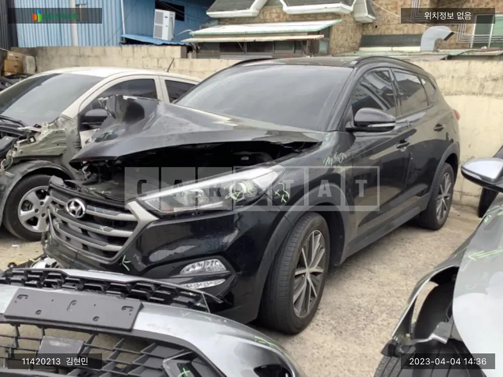 Photo 2 of 11: 2015 Hyundai Tucson, VIN KMHJ581ADGU051277 — Korean insurance auction
