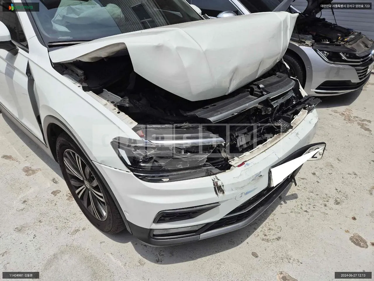Photo 2 of 12: 2019 Volkswagen Tiguan 2.0 TDI, VIN WVGZZZ5NZLW816281 — Korean insurance auction