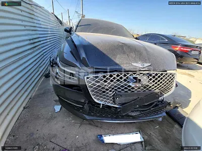 Photo 1 of 15: 2021 Genesis G80, VIN KMTGB41CBNU118762 — Korean insurance auction