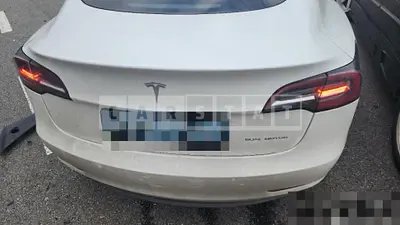 Photo 1 of 8: 2021 Tesla Model 3 Long Range, VIN 5YJ3E1EB3MF892220 — Korean insurance auction