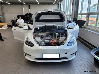 Photo 1 of 50: 2021 Tesla Model Y Performance, VIN 5YJYGDEFXMF182929 — Korean insurance auction