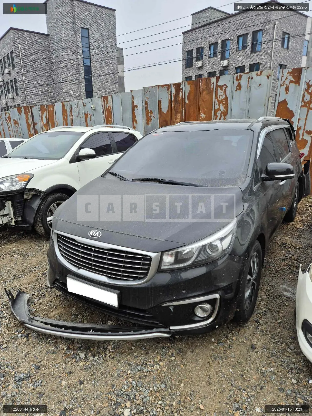 Photo 2 of 14: 2017 Kia Carnival, VIN KNAMB81ABJS359814 — Korean insurance auction
