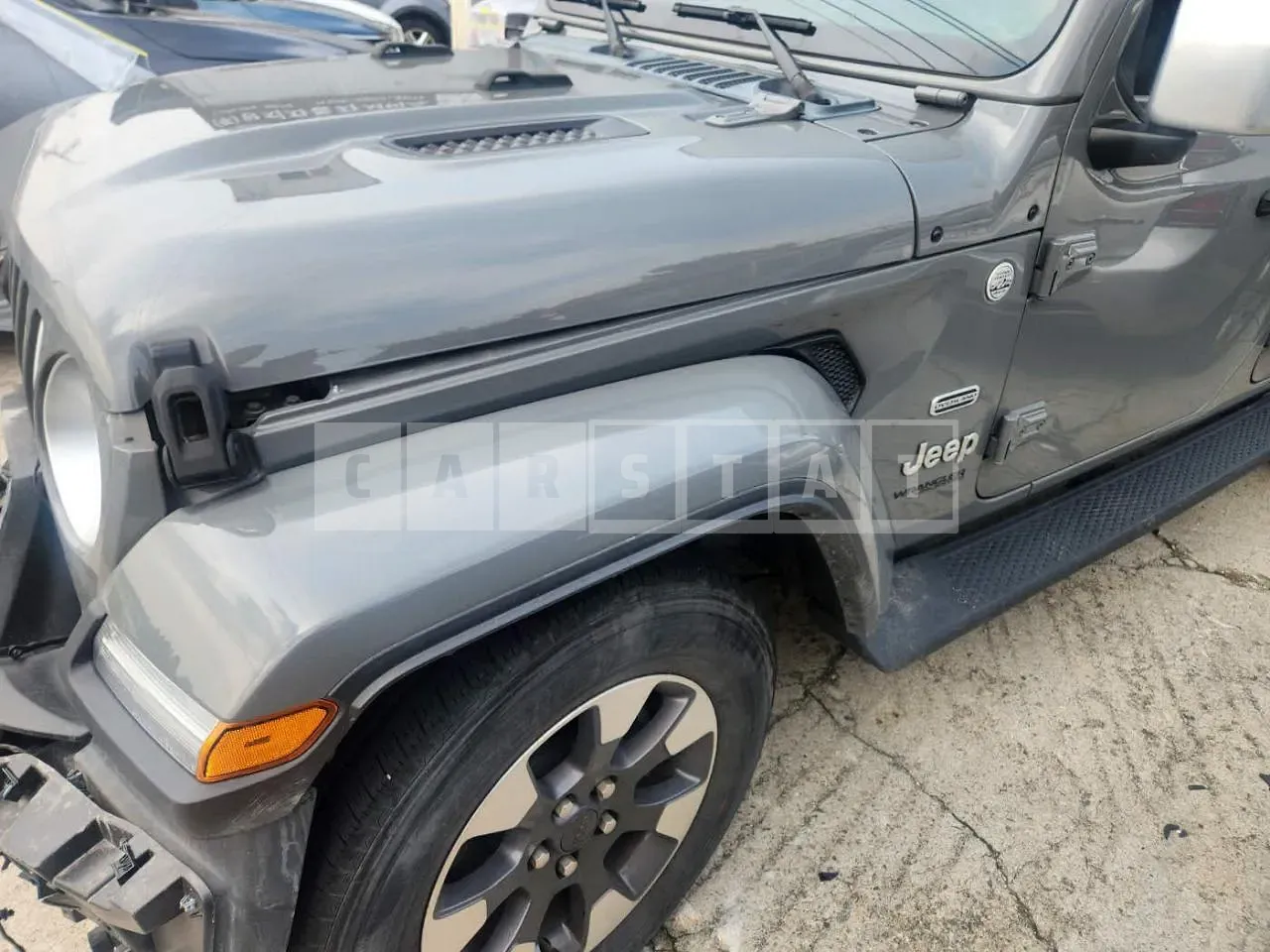Photo 2 of 31: 2022 Jeep Zip Wrangler Sahara, VIN 1C4HJXEN2NW280053 — Korean insurance auction