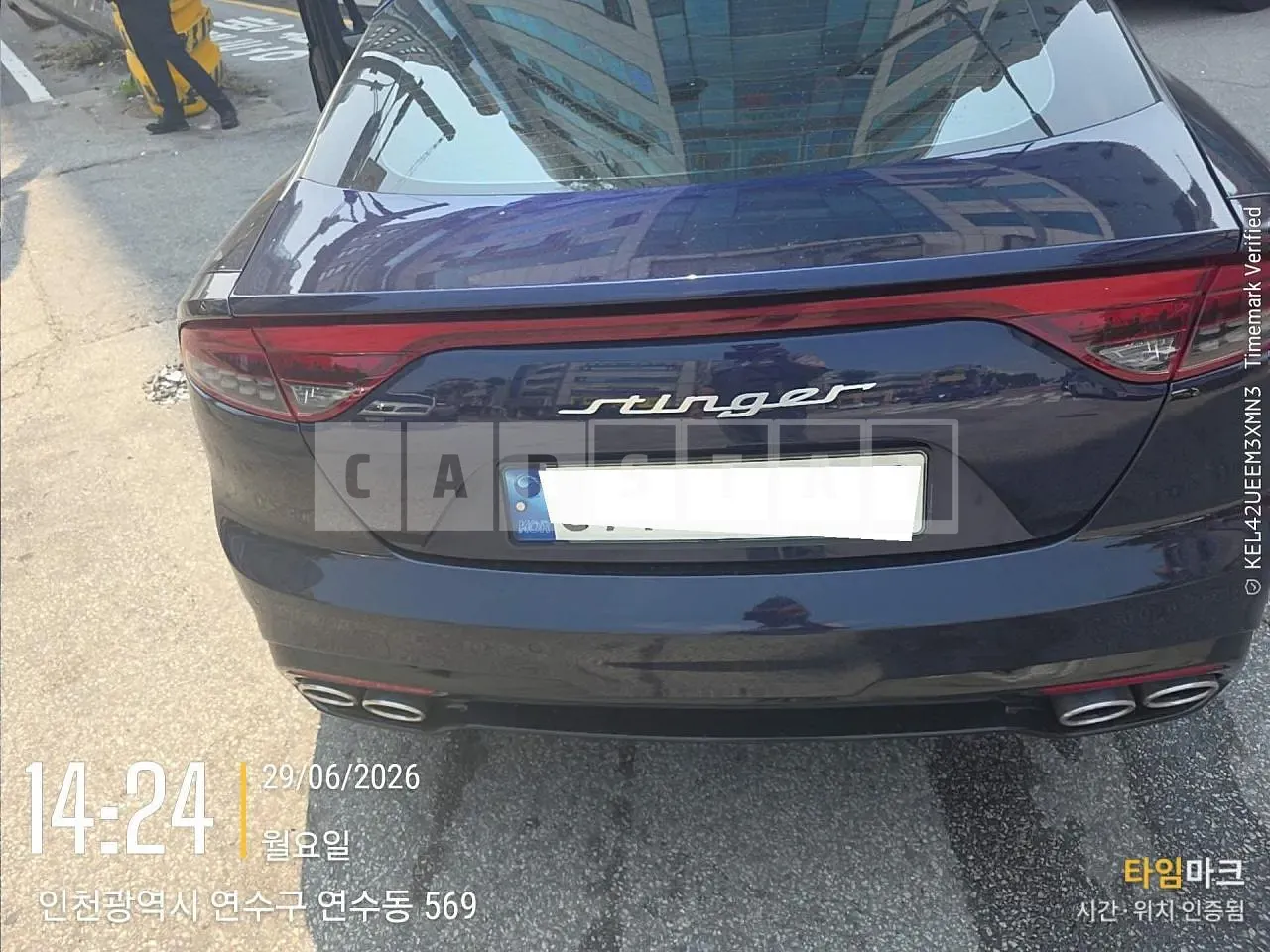 Photo 2 of 10: 2021 Kia Stinger, VIN KNAE351DDNS114355 — Korean insurance auction