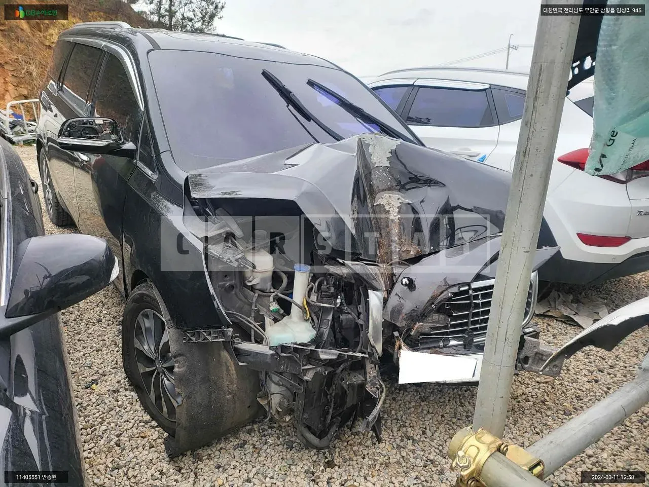 Photo 2 of 10: 2015 Kia Carnival, VIN KNAMB81ABGS113049 — Korean insurance auction