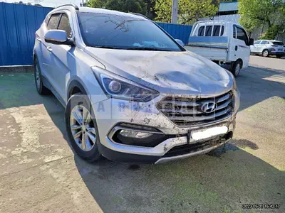 Photo 1 of 24: 2016 Hyundai Santa Fe, VIN KMHSW81UBGU688370 — Korean insurance auction