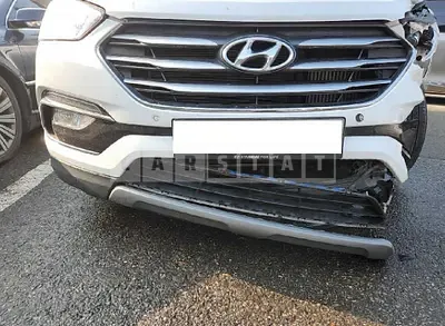 Photo 1 of 21: 2018 Hyundai Santa Fe, VIN KMHSW81UBJU862975 — Korean insurance auction