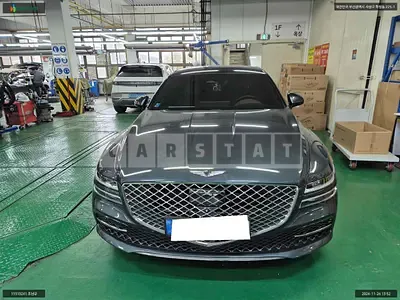 Photo 1 of 12: 2021 Genesis G80, VIN KMTGB41CDMU077243 — Korean insurance auction