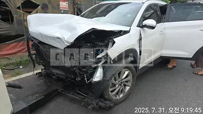 Photo 1 of 7: 2016 Hyundai Tucson, VIN KMHJ3815GHU297335 — Korean insurance auction