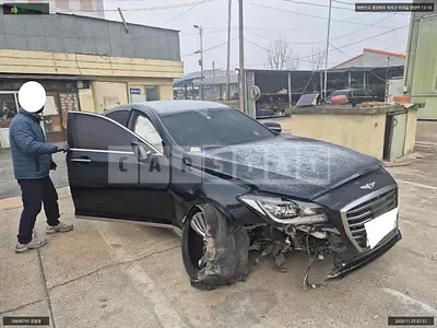 Photo 1 of 9: 2017 Hyundai Genesis G80, VIN KMHGM41DDHU221008 — Korean insurance auction