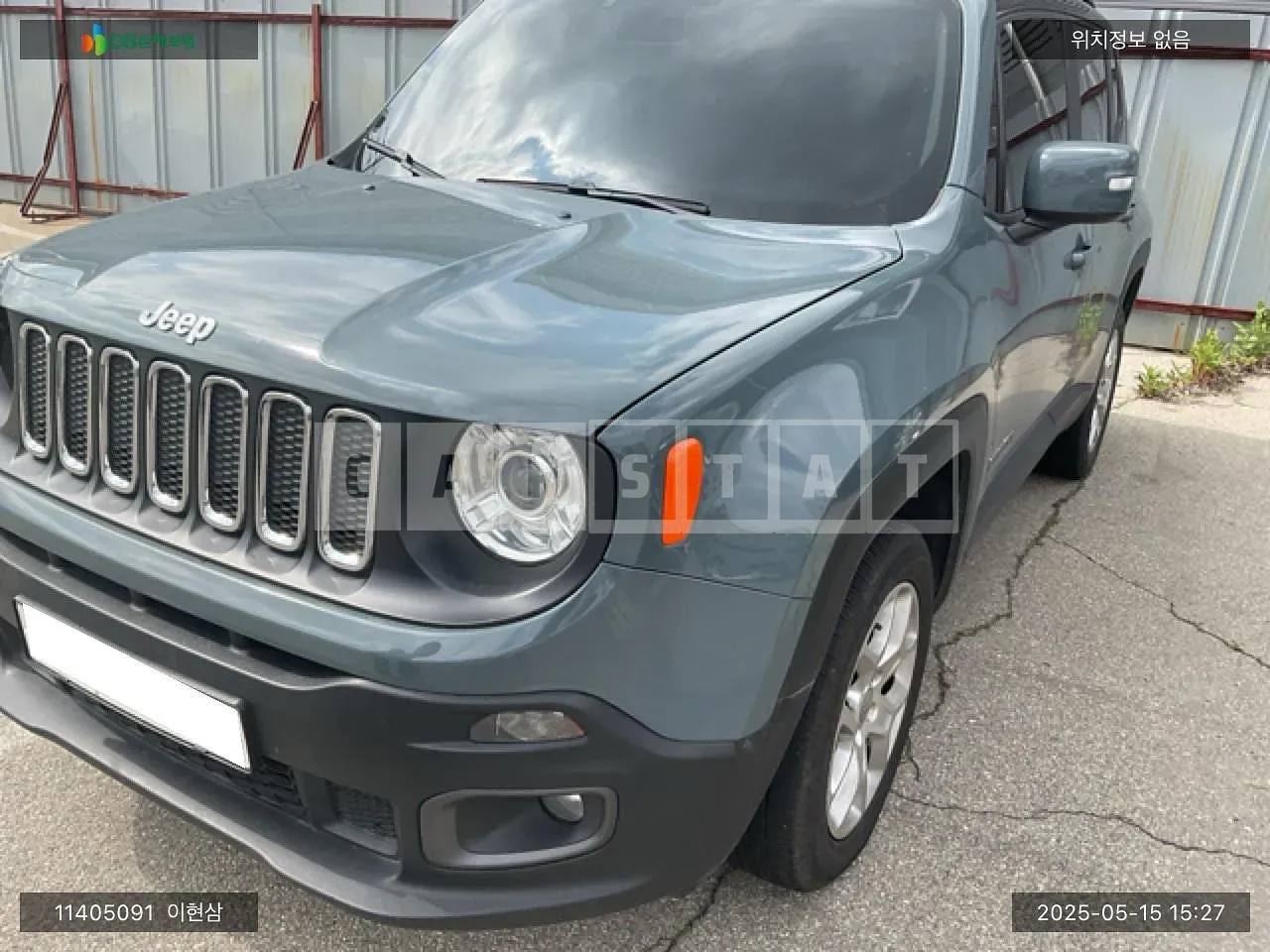 Photo 2 of 12: 2017 Jeep Zip Renegade, VIN 1C4BU0000GPD48694 — Korean insurance auction