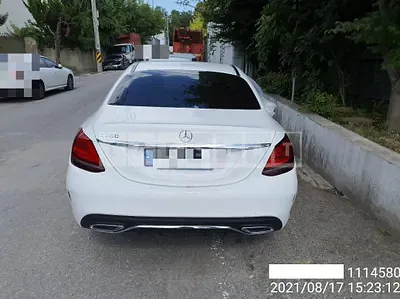 Photo 1 of 14: 2021 Mercedes-Benz C200, VIN W1KWF8AB9MR620697 — Korean insurance auction