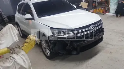 Photo 1 of 15: 2014 Volkswagen Tiguan 2.0 TDI Blue Motion, VIN WVGZZZ5NZFW508283 — Korean insurance auction