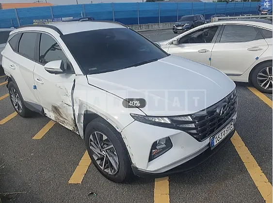 Photo 2 of 5: 2021 Hyundai Tucson, VIN KMHJC811BMU028866 — Korean insurance auction