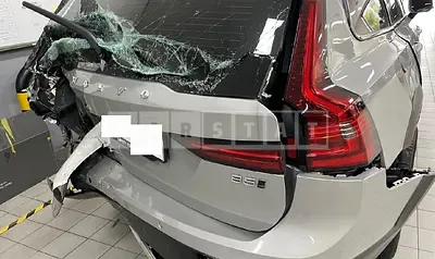 Photo 1 of 28: 2023 Volvo V90CCB5 AWD, VIN YV1PZL120P1165180 — Korean insurance auction