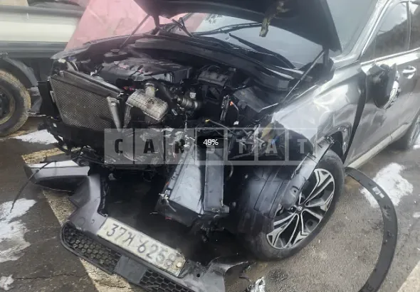 Photo 2 of 11: 2019 Hyundai Santa Fe, VIN KMHS381BBKU163688 — Korean insurance auction
