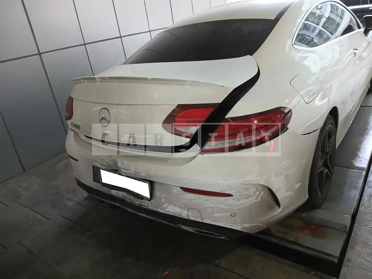 Photo 2 of 26: 2022 Mercedes-Benz C200 Coupe, VIN W1KWJ8AB2NG110980 — Korean insurance auction