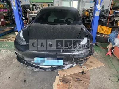 Photo 1 of 52: 2022 Tesla Model 3 Long Range, VIN 5YJ3E1EB9NF150597 — Korean insurance auction