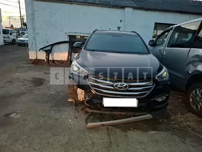 Photo 1 of 19: 2018 Hyundai Santa Fe, VIN KMHSW81UBJU789575 — Korean insurance auction