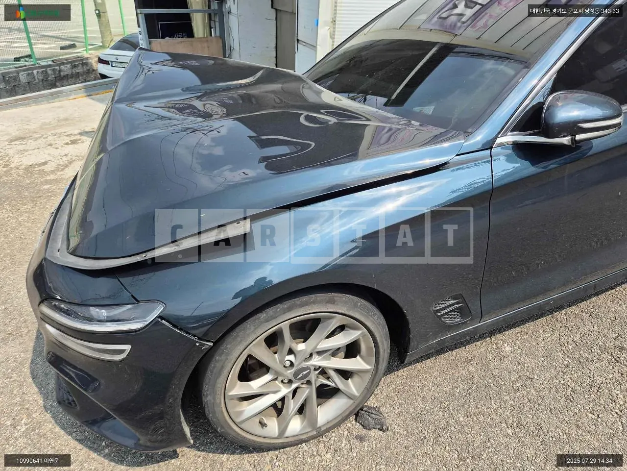 Photo 2 of 20: 2021 Genesis G70, VIN KMTG341ABMU089973 — Korean insurance auction