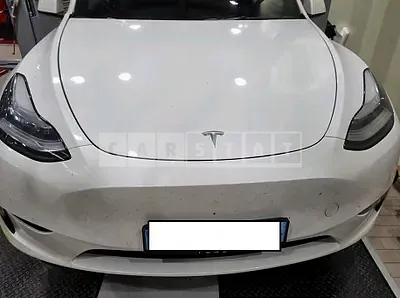 Photo 1 of 11: 2022 Tesla Model Y LongRange, VIN 7SAYGDEE2NF415584 — Korean insurance auction